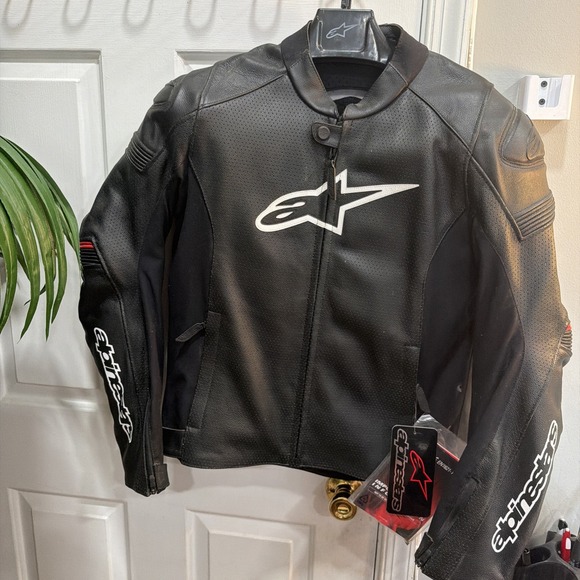 Alpinestars SP1 Black Leather Motorbike/Motorcycle Jacket was £390 New With Tags